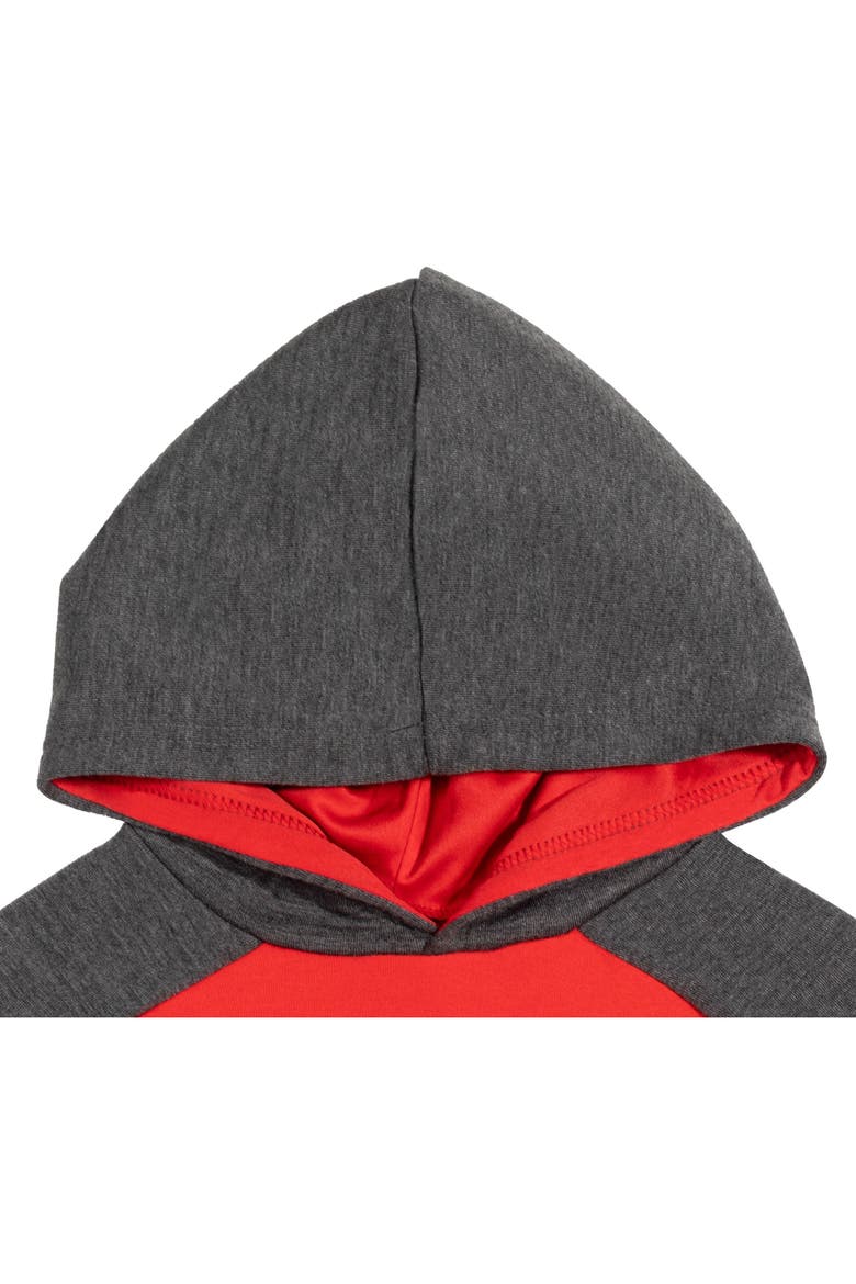 Sonic the Hedgehog Fleece Pullover Hoodie, Alternate, color, Knuckles Red Charcoal
