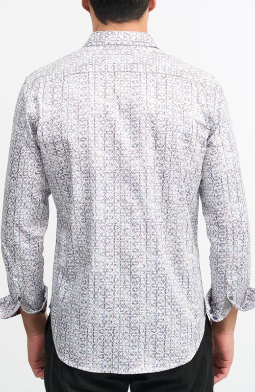 ROBERT GRAHAM ROBERT GRAHAM NELSON CLASSIC FIT PATTERNED STRETCH COTTON BUTTON-UP SHIRT
