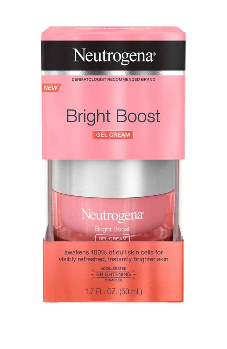 NEUTROGENA Bright Boost(TM) Brightening Gel Moisturizing Face Cream with Neoglucosamine, Main, color, 