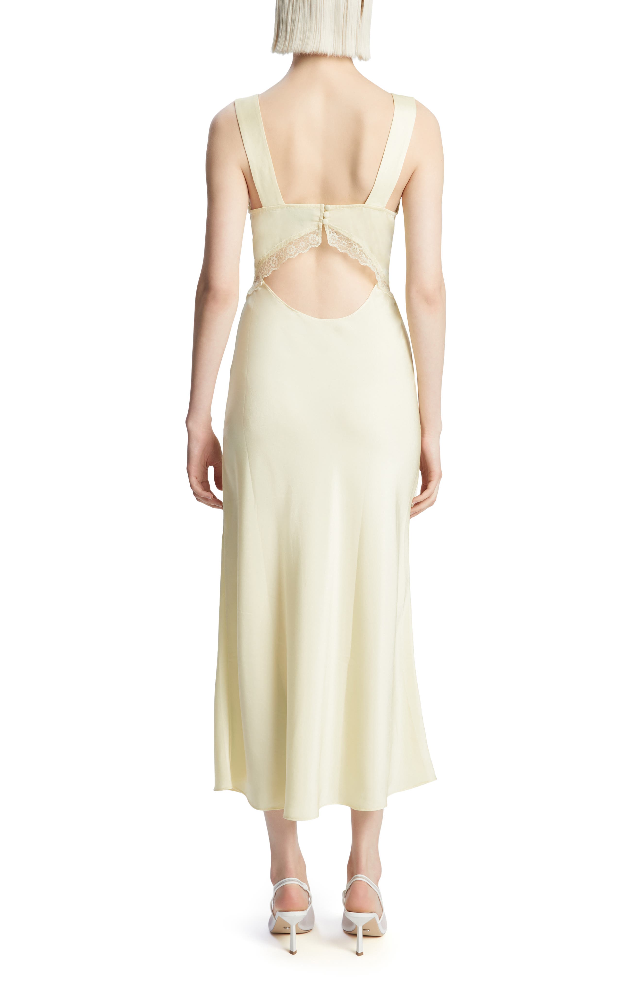 emory lace slip dress Bardot Emory Lace-Trimmed Satin Slipdress - Chocolate - 55% Off