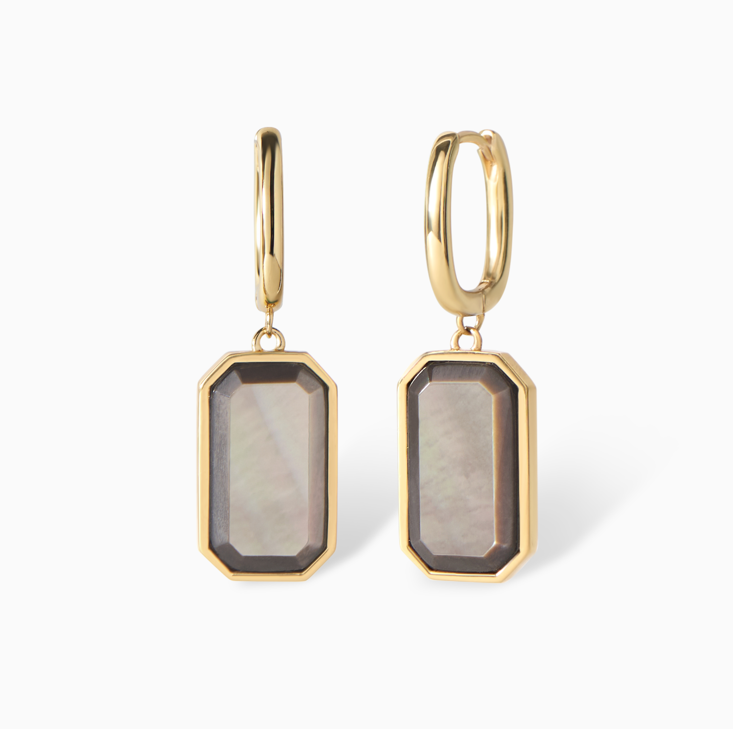 Ora Ana The Tara Tag Earrings In Gold