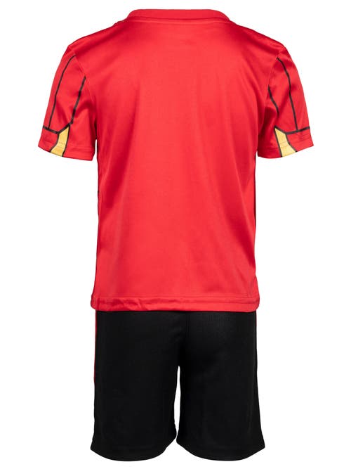 Marvel T-shirt & Mesh Shorts Set In Black