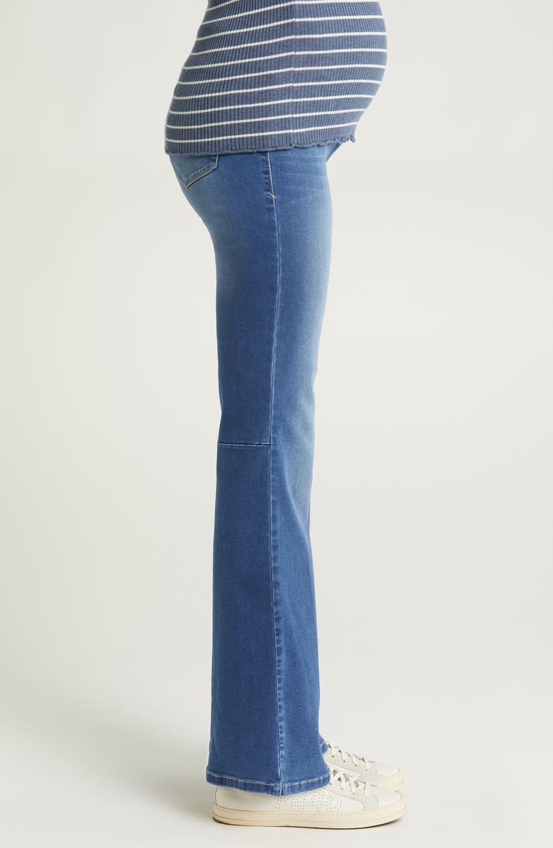 1822 Denim Better Butter Over the Bump Slim Bootcut Maternity Jeans, Alternate, color, Serenity