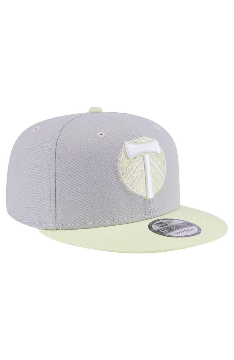 New Era Men's New Era Gray Portland Timbers Color Pack Two-Tone 9FIFTY Snapback Hat, Alternate, color, Gray