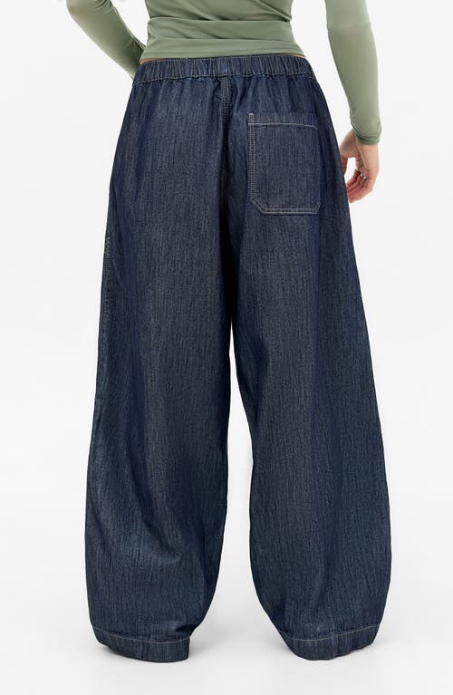 Bdg Urban Outfitters Bobbi Pleated Raw Denim Pants In Blue