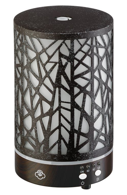 Serene House Forest Metal Ultrasonic Aroma Diffuser In Black