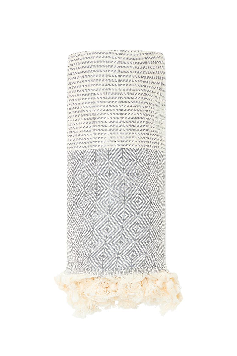 Casa Blanket / Throw, Main, color, Cape Town Grey / Off White