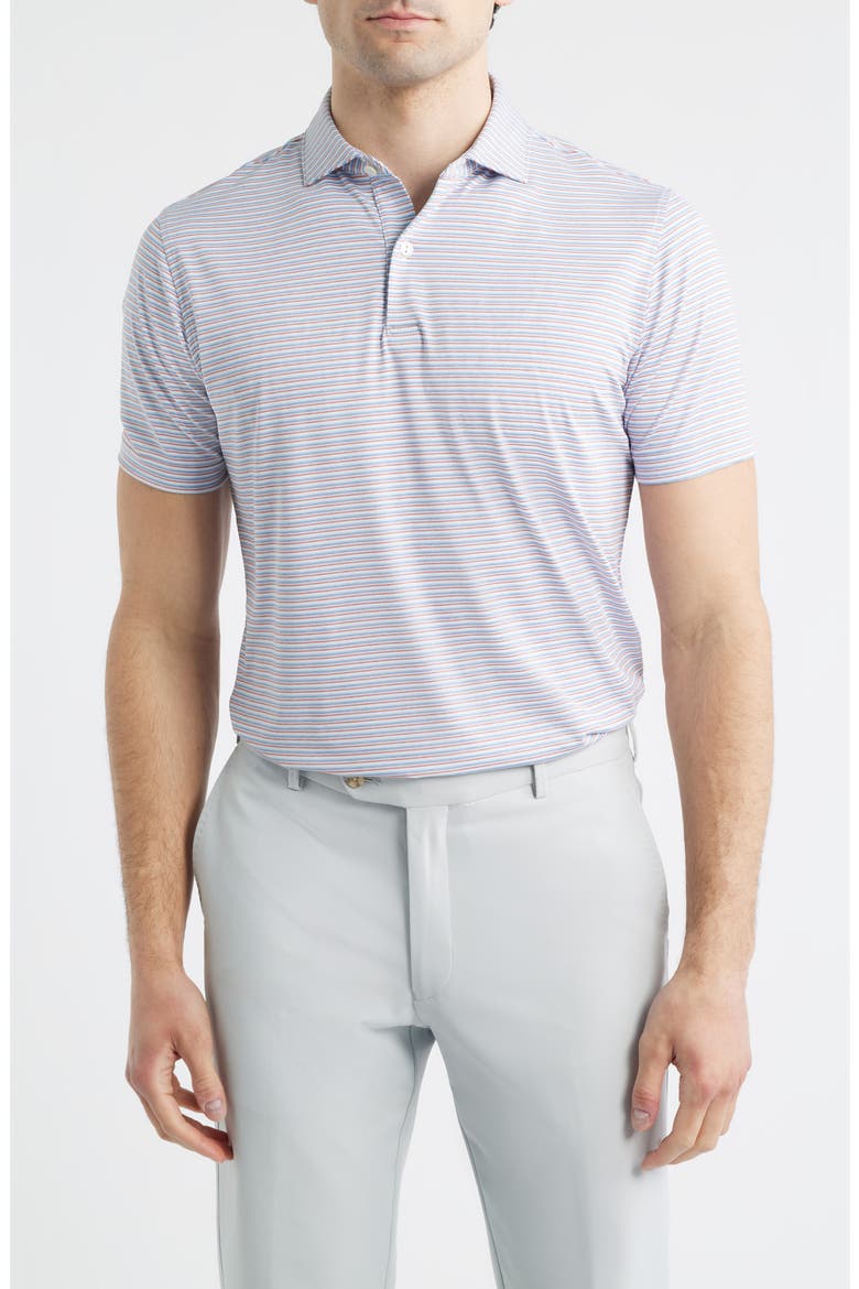 Alda Performance Jersey Golf Polo, Main, color, BLUE FROST