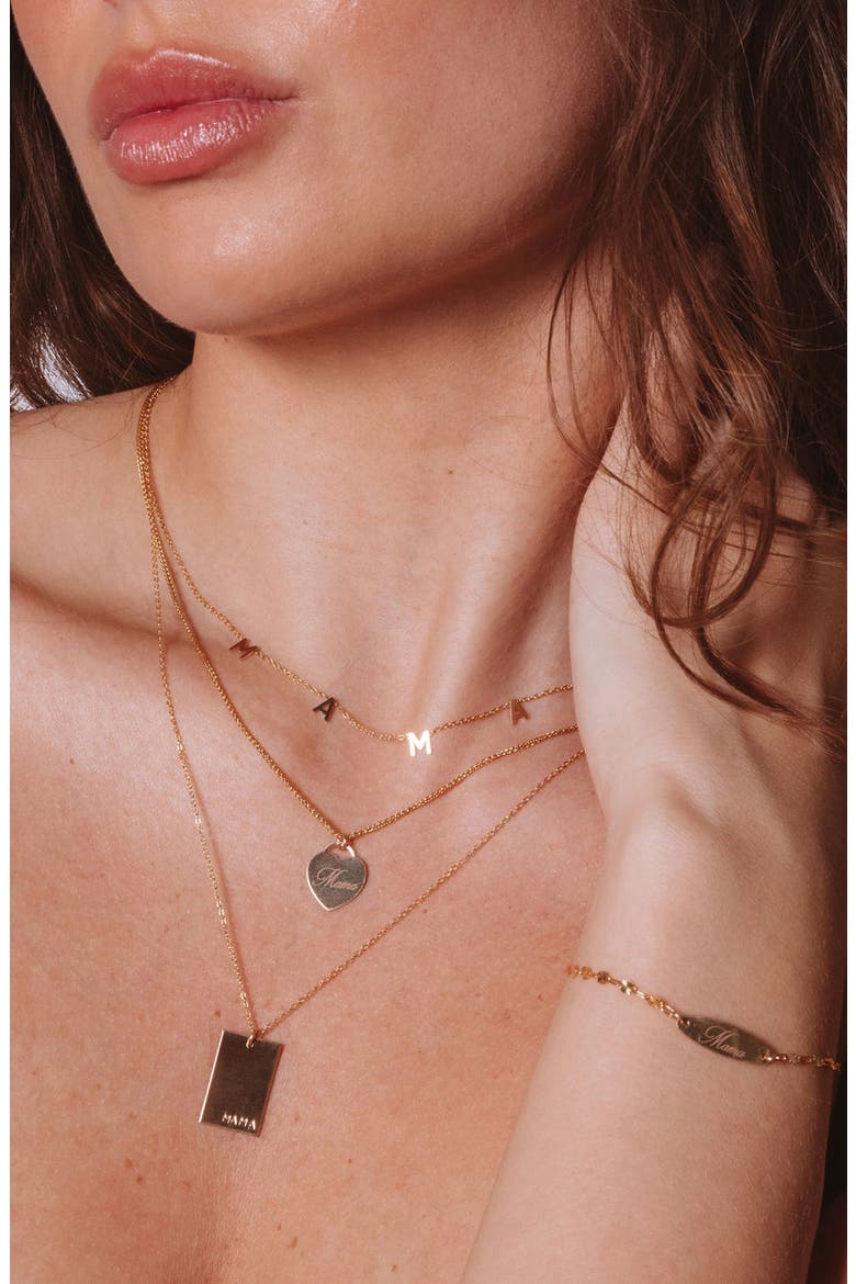 Alice Mama Heart Pendant Necklace, Alternate, color, GOLD