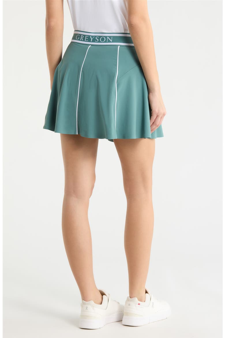 Phoenix Flare Miniskirt, Alternate, color, MARSH