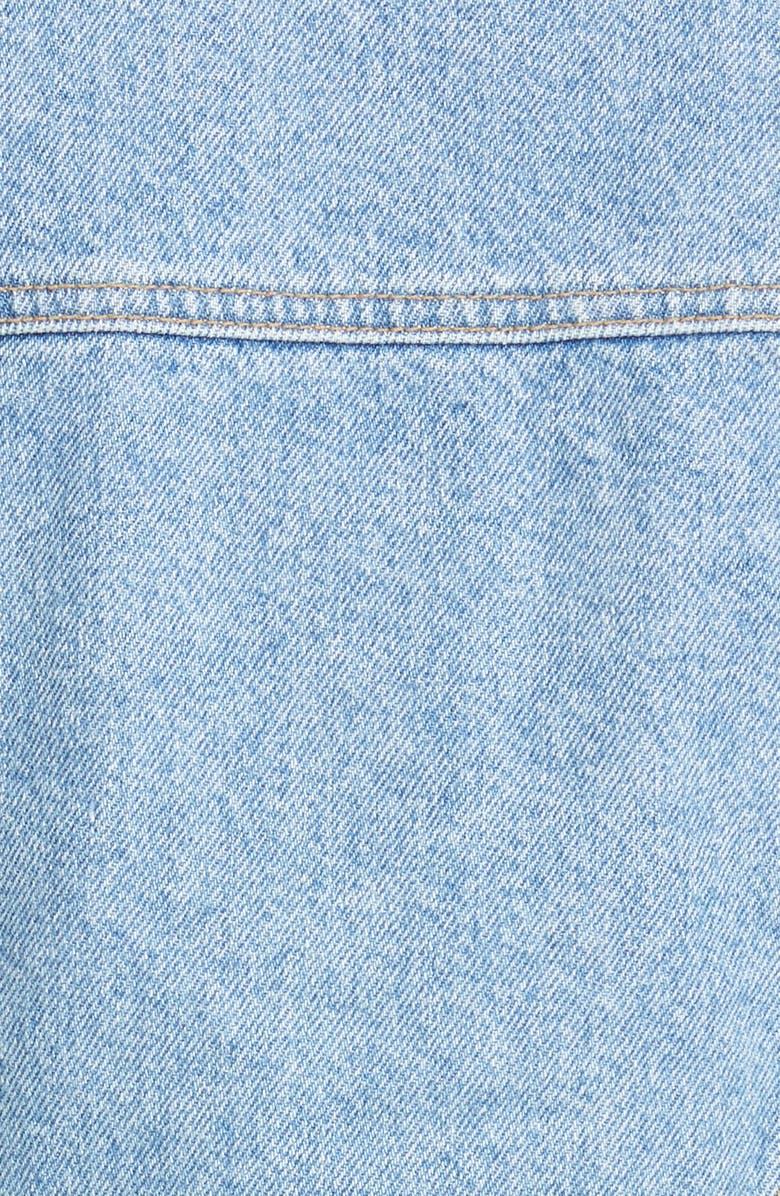 Eckhaus Latta Crop Denim Jacket, Alternate, color, 