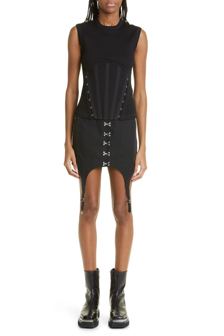 Dion Lee High Waist Corset Front Garter Organic Stretch Cotton ...