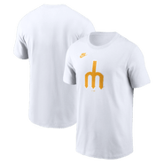 Nike Men's Nike White Seattle Mariners Cooperstown Collection Logo T-Shirt