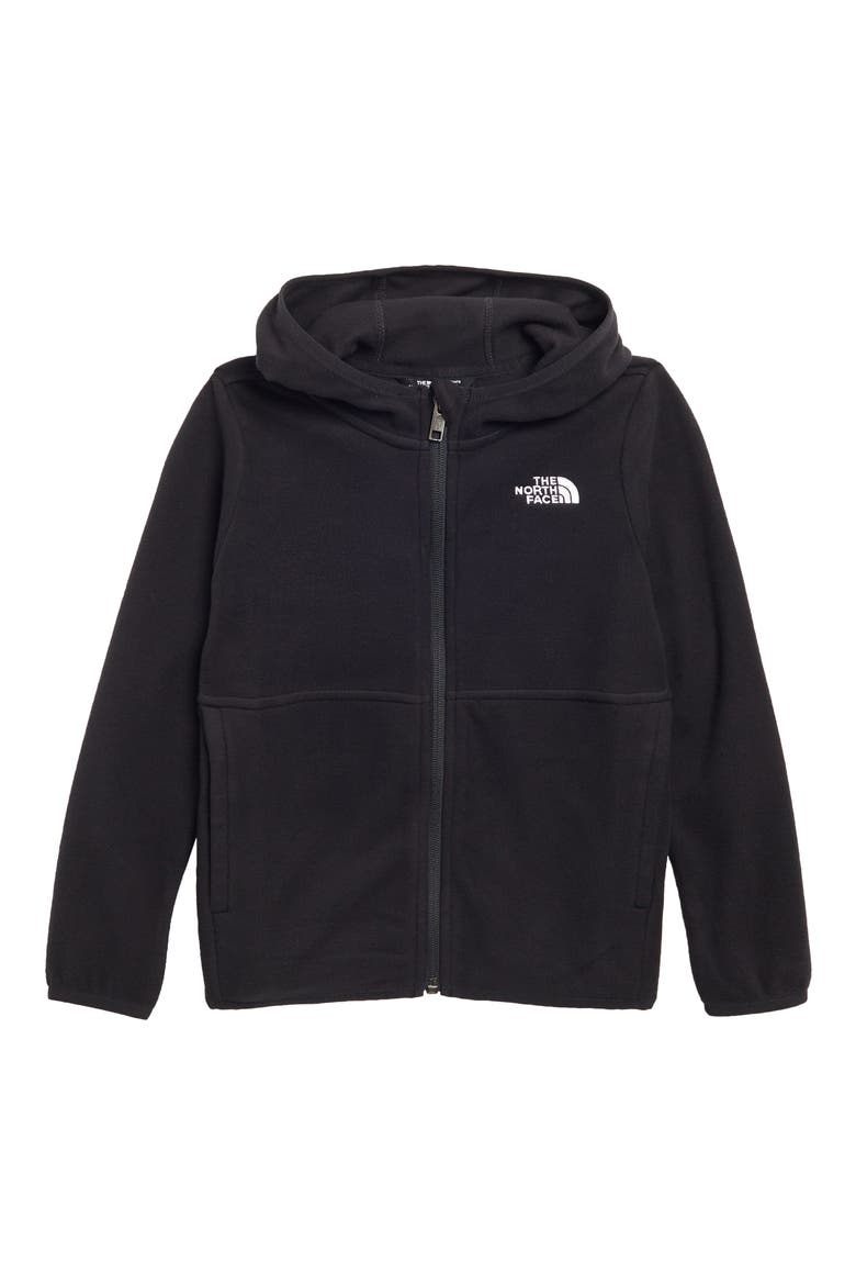 Kids' Glacier Fleece Zip Hoodie, Main, color, TNF BLACK