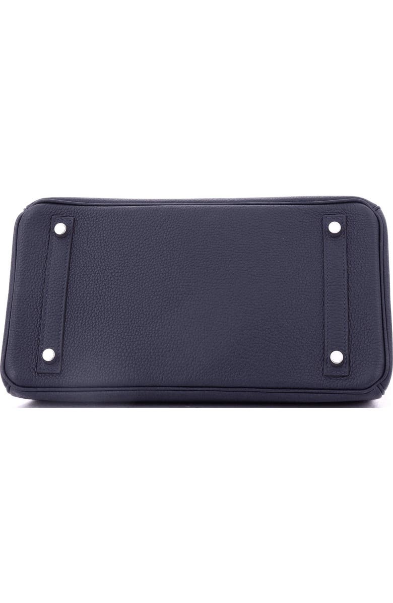 Pre-Owned Hermes Birkin Handbag Blue Togo with Palladium Hardware 30, Alternate, color, Bleu Nuit