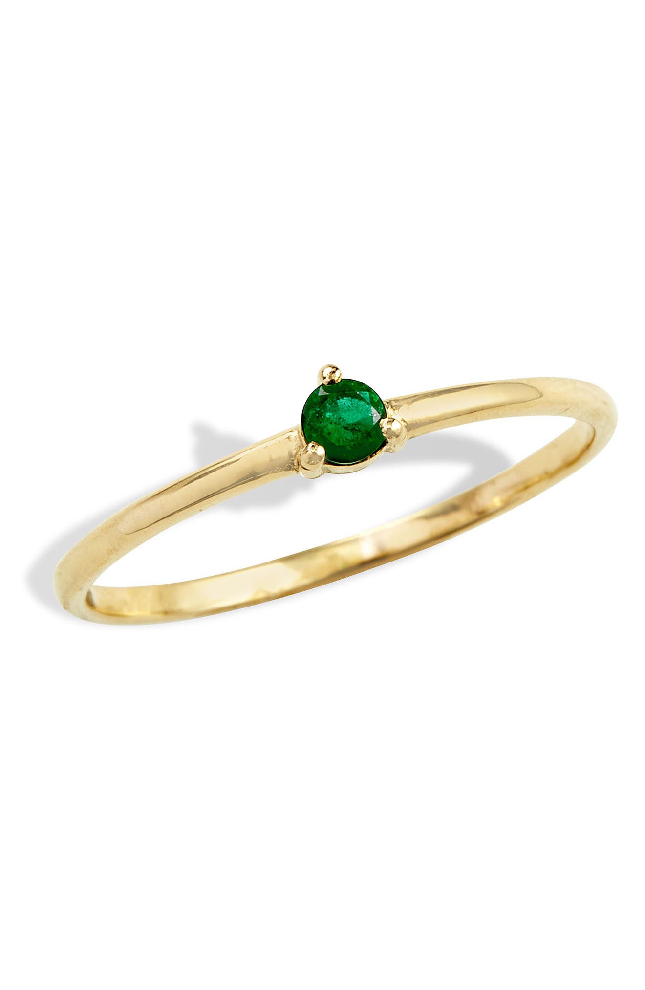SAVVY CIE JEWELS SAVY CIE JEWELS 14K Gold Emerald Ring