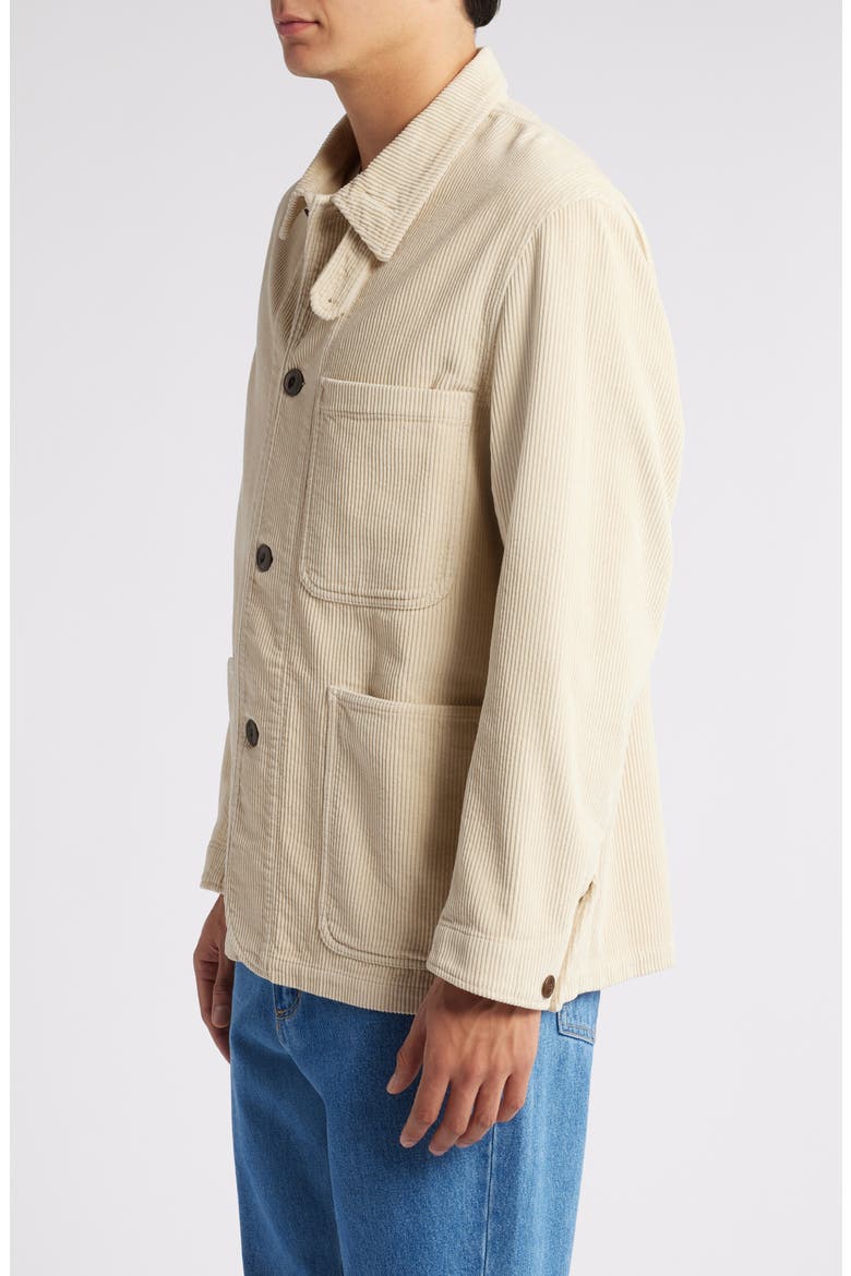 Organic Cotton Corduroy Workwear Jacket, Alternate, color, NATURE
