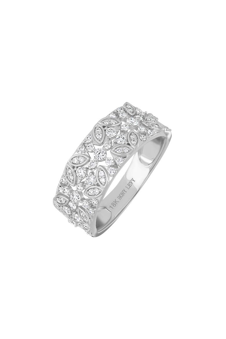 Getty Wide Diamond Ring, Main, color, 18K WHITE GOLD