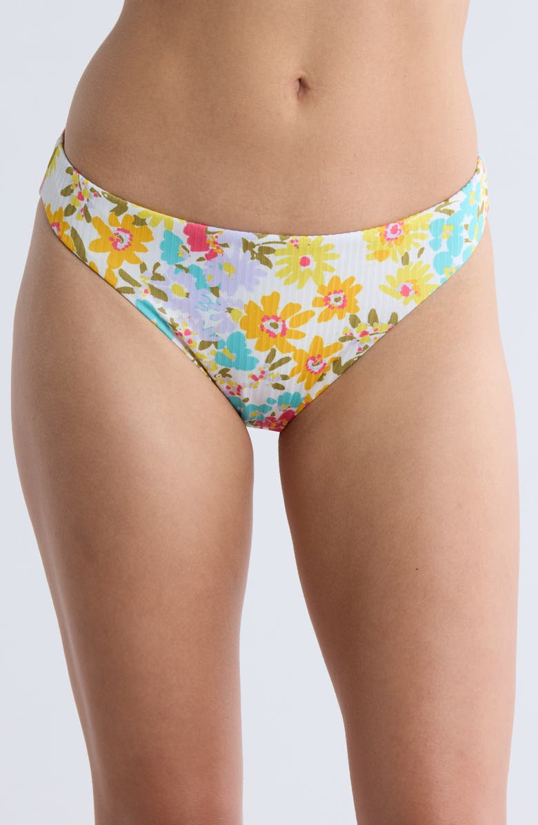Vitamin A<sup>®</sup> Cali High Leg Bikini Bottoms, Main, color, Wildflower
