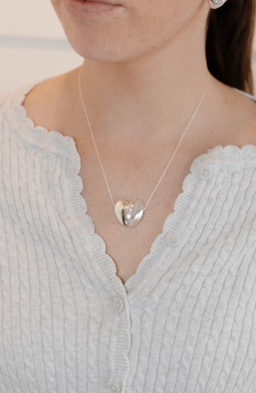 Joiana Jewelry Heart Necklace In Metallic