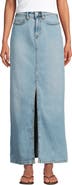 Lands' End Soft Denim Maxi Skirt