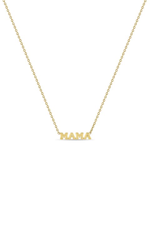 Itty Bitty Mama Pendant Necklace
