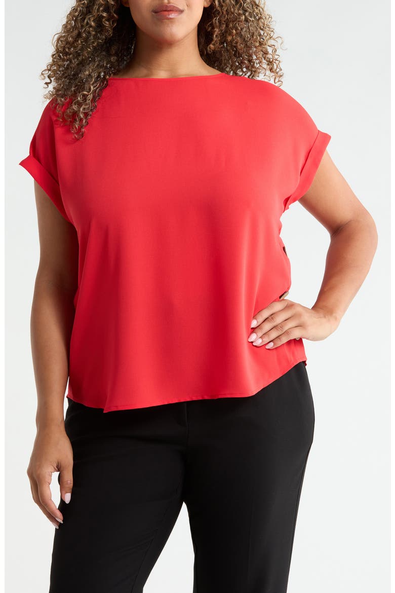 Side Button Detail Top, Main, color, ROUGE