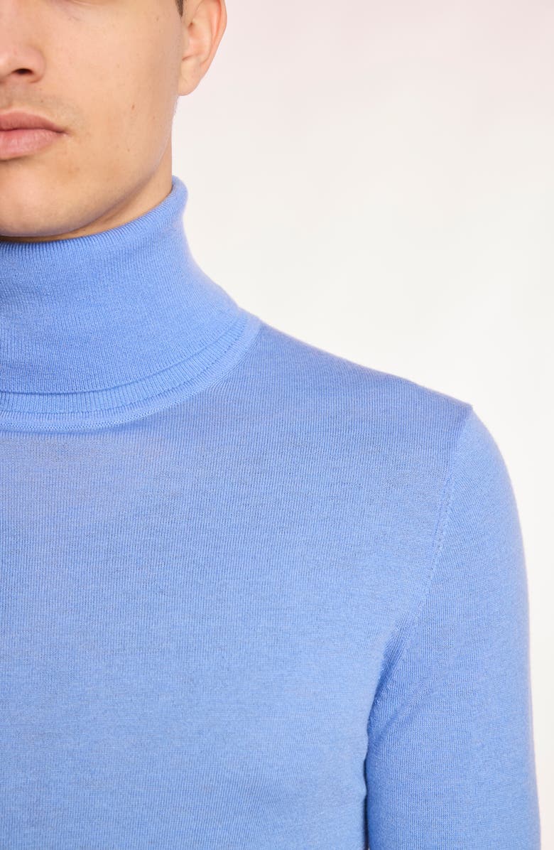 PAISLEY & GRAY Fine Gauge Turtleneck Sweater, Alternate, color, Light Blue