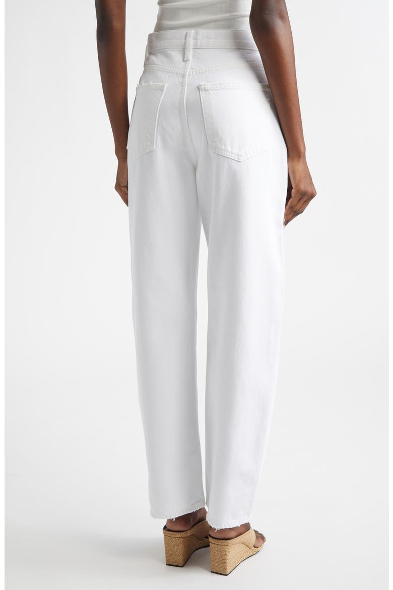 Low Round Jeans, Alternate, color, BLANC