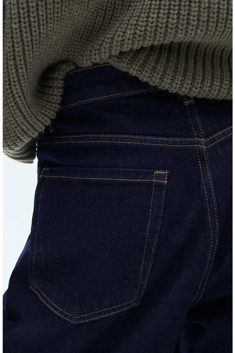 Relaxed Long Denim Shorts, Alternate, color, OPEN BLUE