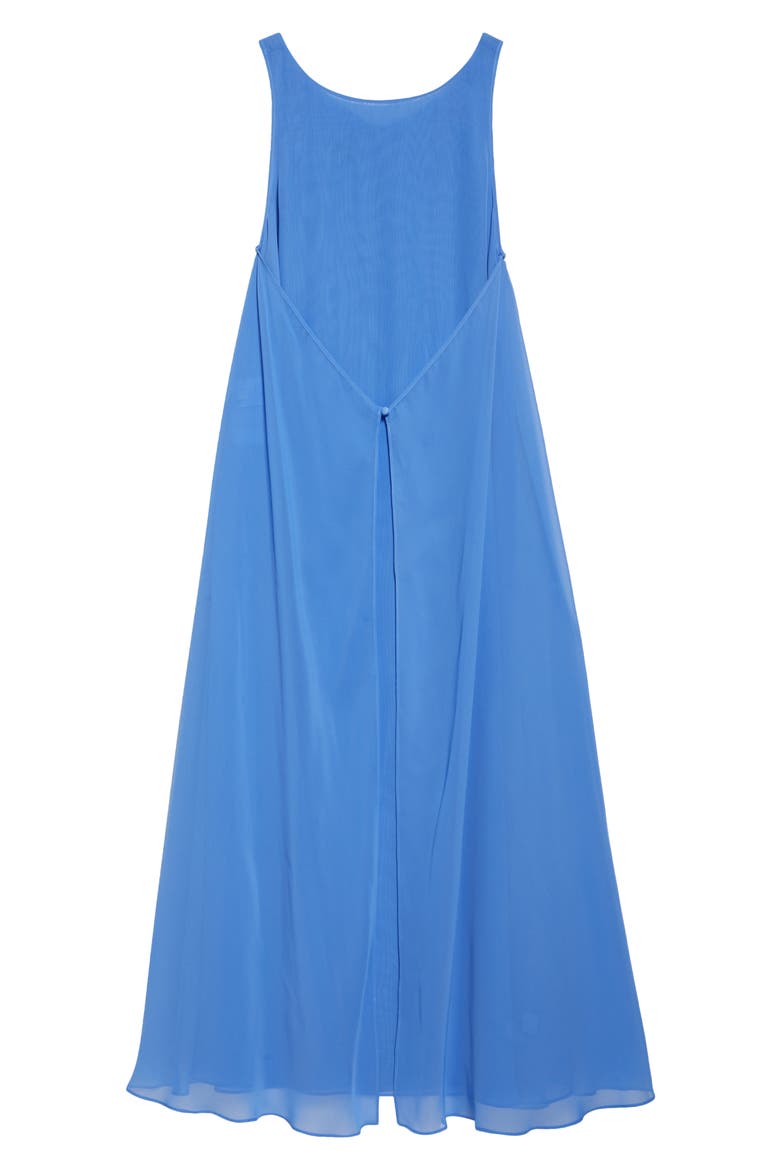 Techno Georgette Maxi Dress, Alternate, color, PERIWINKLE