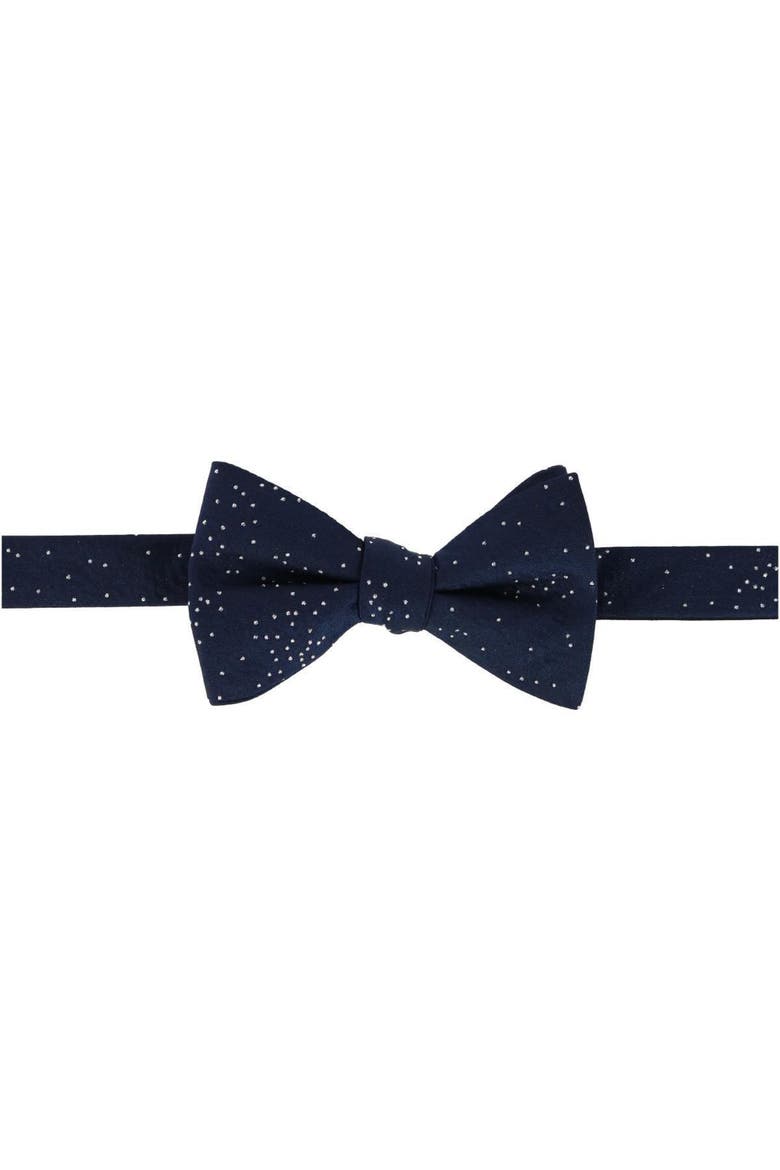 Mystere Metallic Star Light Cummerbund & Bow Tie Bundle, Alternate, color, Navy