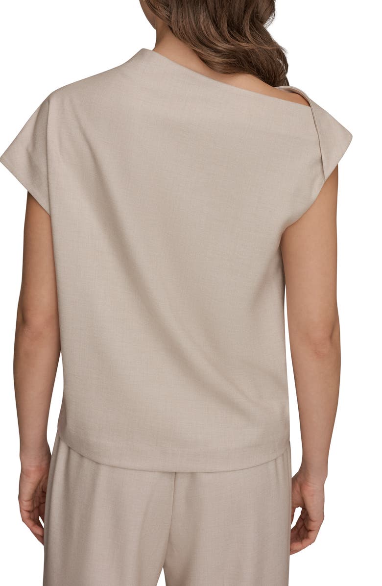 Donna Karan New York Drape Pleated Top, Alternate, color, Tuscan Grey