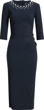 Chiara Boni La Petite Robe Shire Embellished Sheath Dress