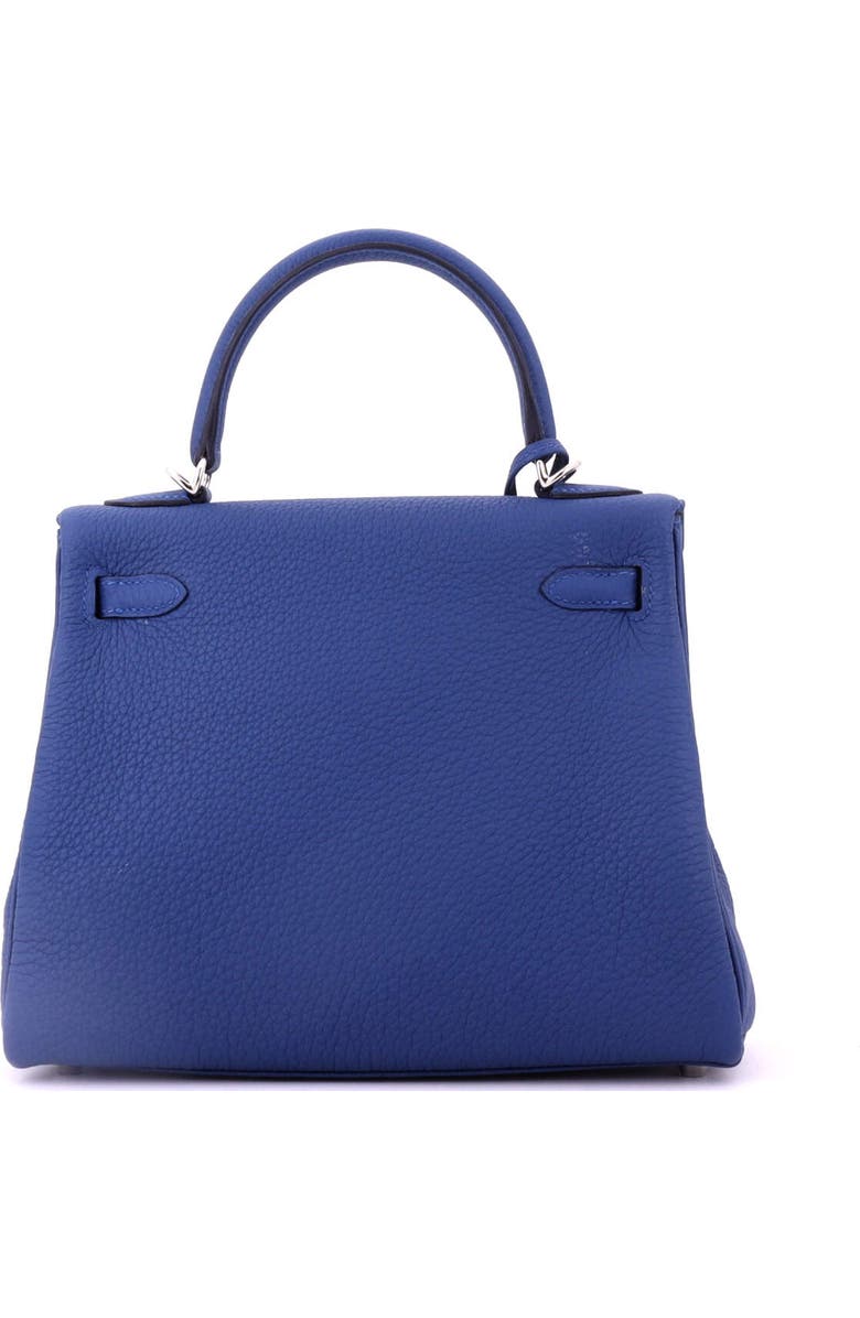 Pre-Owned Hermes Kelly Handbag Blue Togo with Palladium Hardware 25, Alternate, color, Bleu Tie