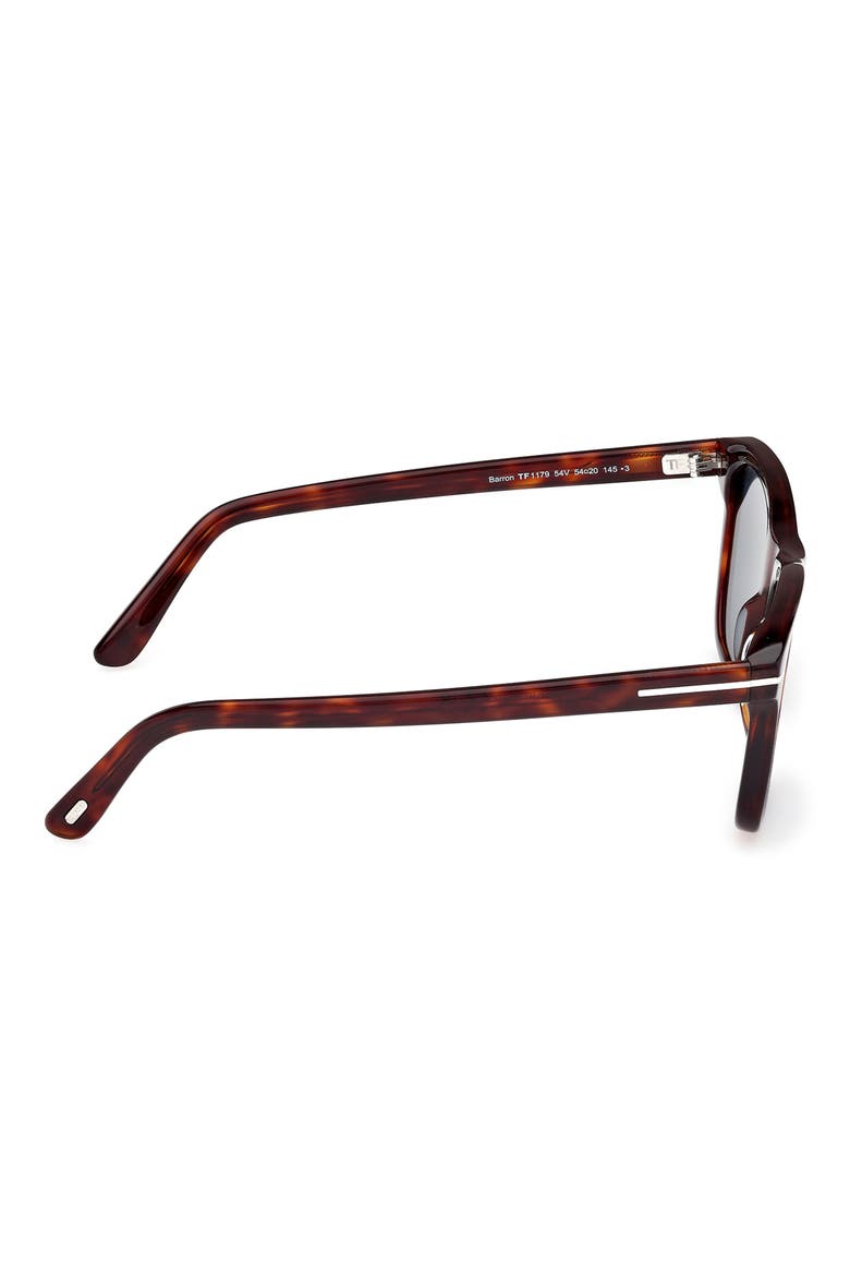 Barron 54mm Square Sunglasses, Alternate, color, SHINY RED HAVANA/ DARK TEAL