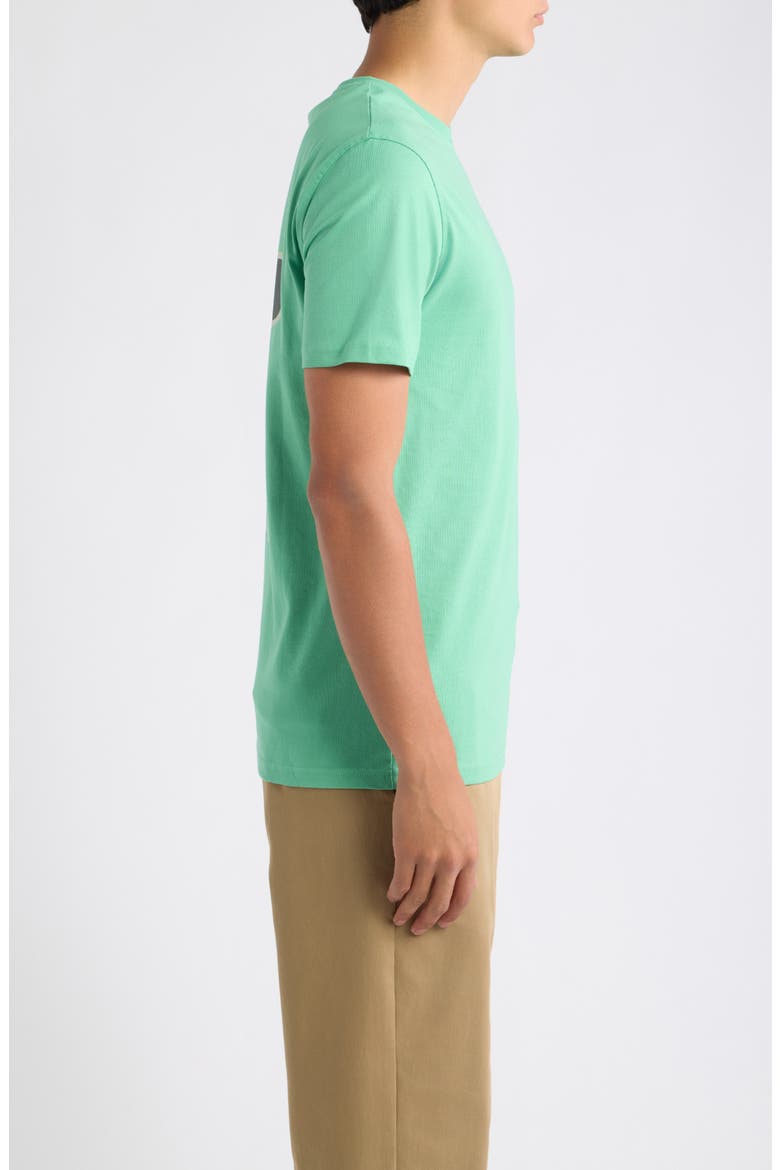 Flower Organic Cotton Graphic T-Shirt, Alternate, color, GREEN SPRUCE