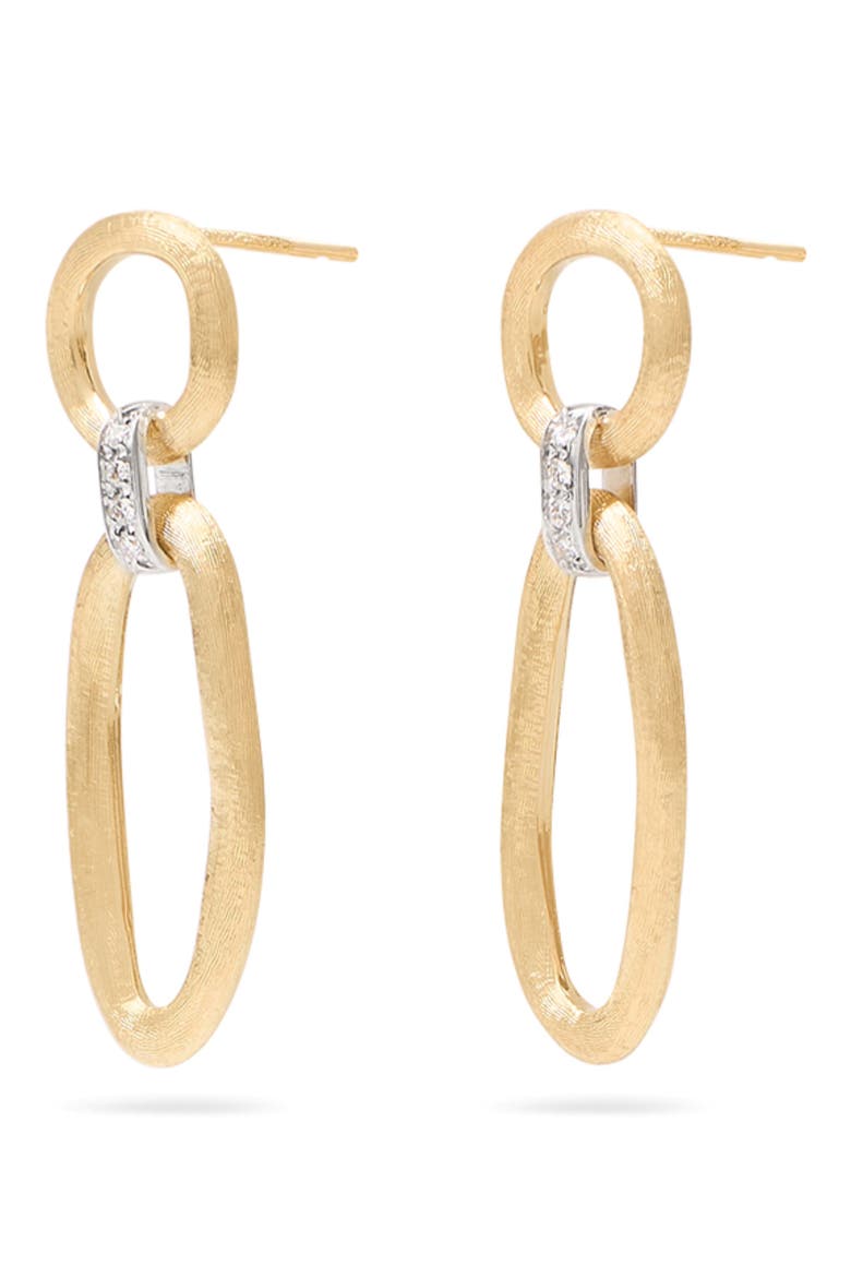 Jaipur Diamond Link Earrings, Alternate, color, YELLOW/ WHITE GOLD