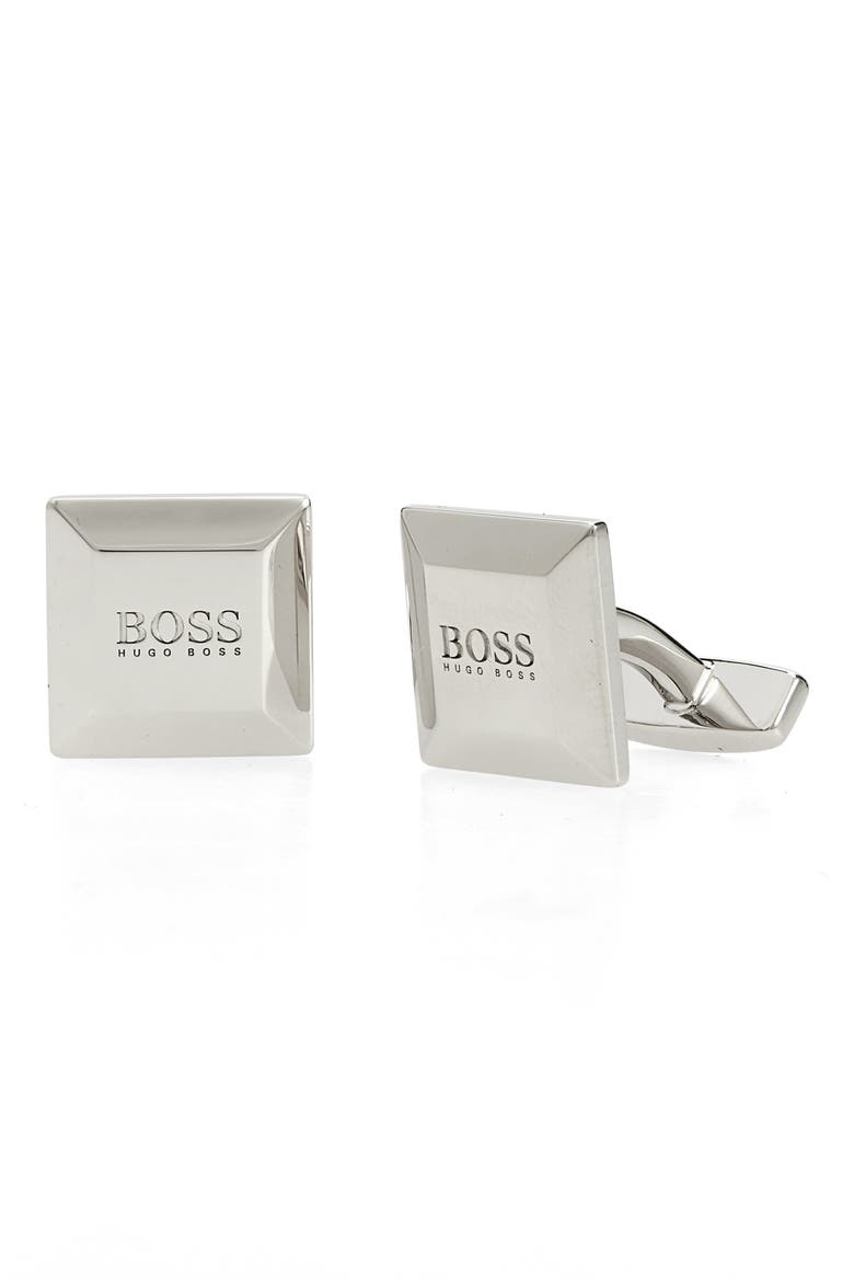 Nel Cuff Links, Main, color, SILVER