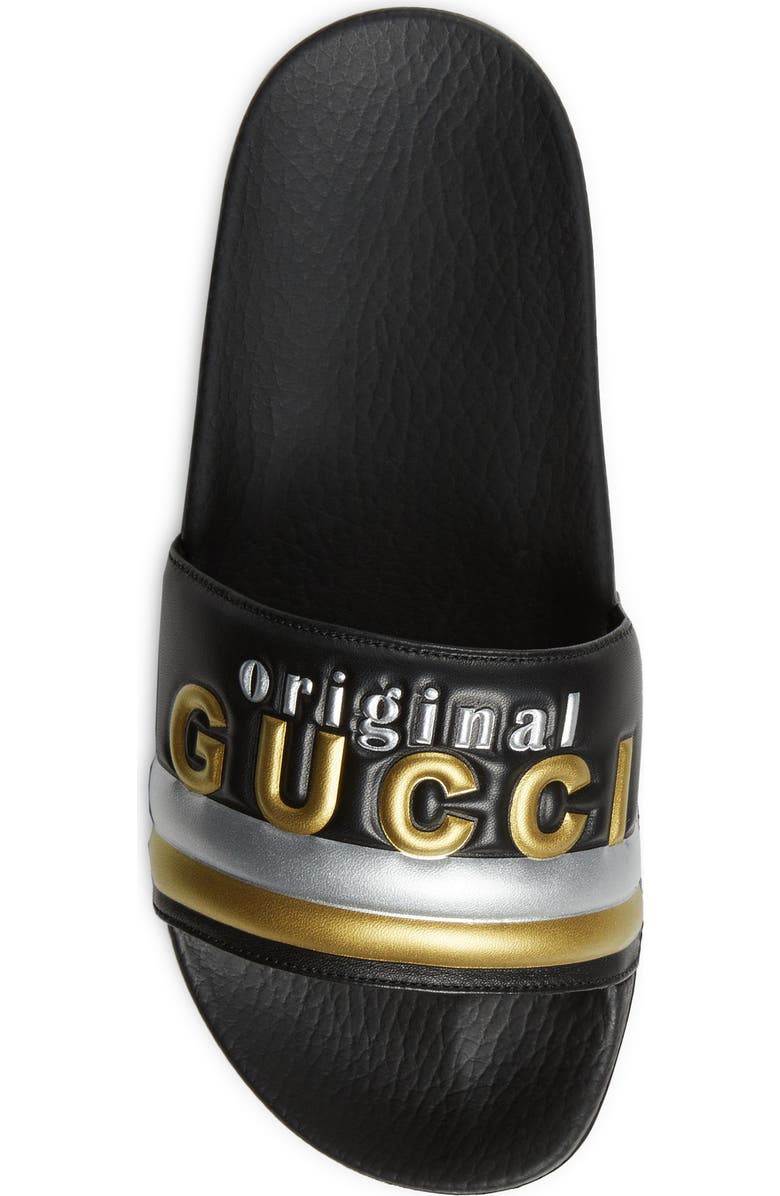 Gucci Pursuit Original Logo Slide Sandal, Alternate, color,