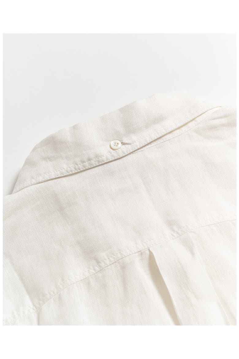 Tuscumbia Standard Fit Linen Button-Down Shirt, Alternate, color, WHITE
