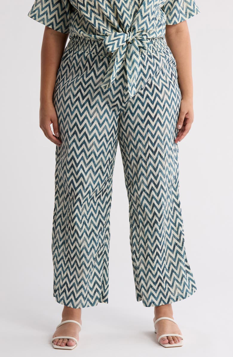 DR2 by Daniel Rainn Smocked Pull-On Pants, Main, color, Inkwell