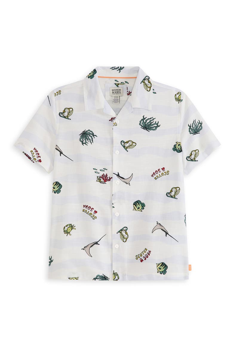Button-Up Shirt & Shorts Set, Alternate, color, LUCENT WHITE