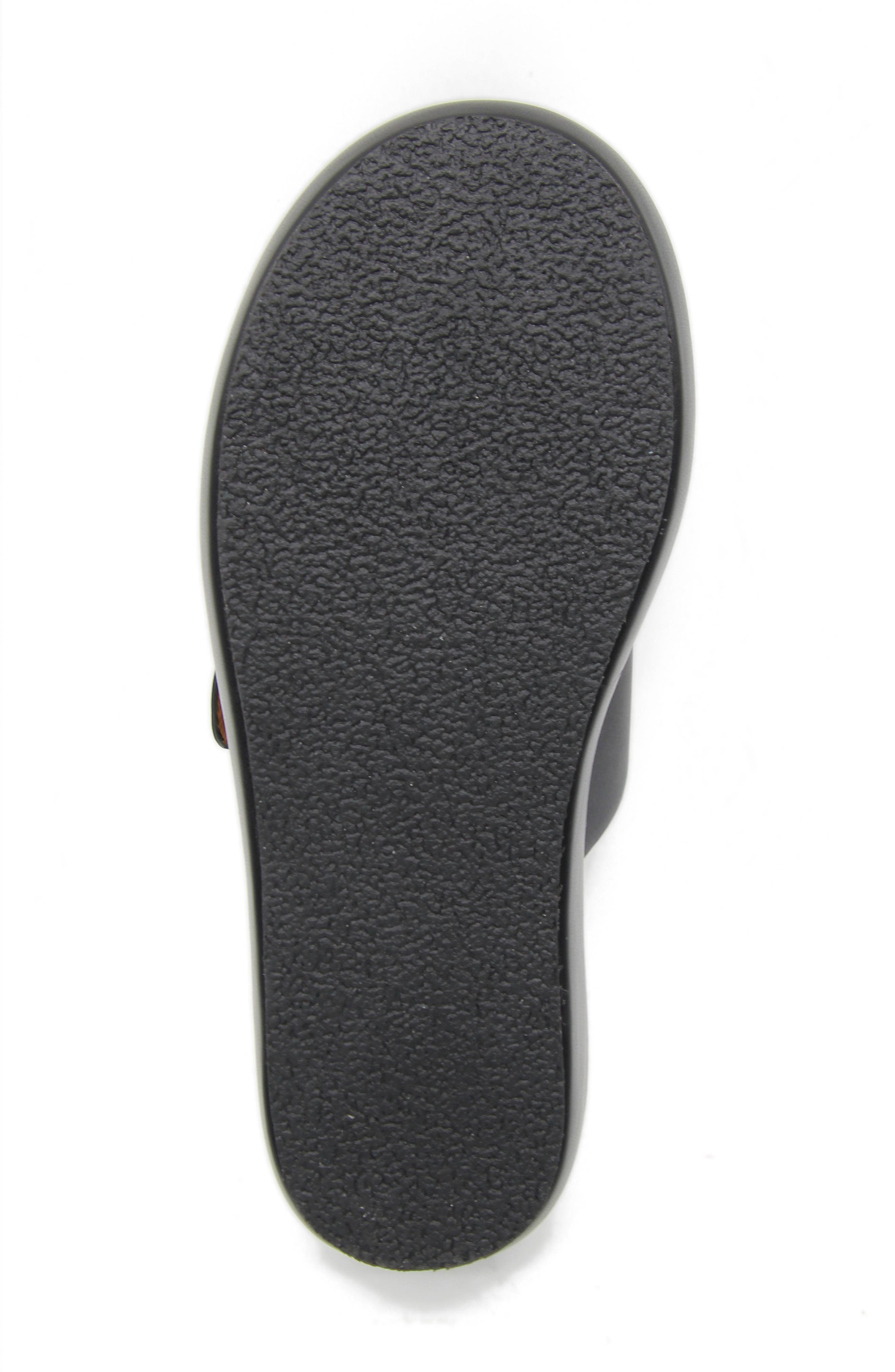 Gentle Souls Theresa Platform Slide Sandal, Alternate, color, Black Leather