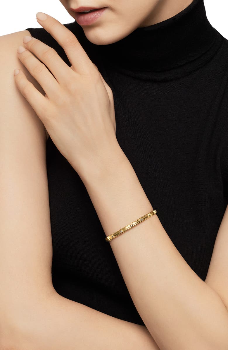 David Yurman Modern Renaissance Bracelet in 18K Yellow Gold with Diamonds, Alternate, color, 18K Yellow Gold