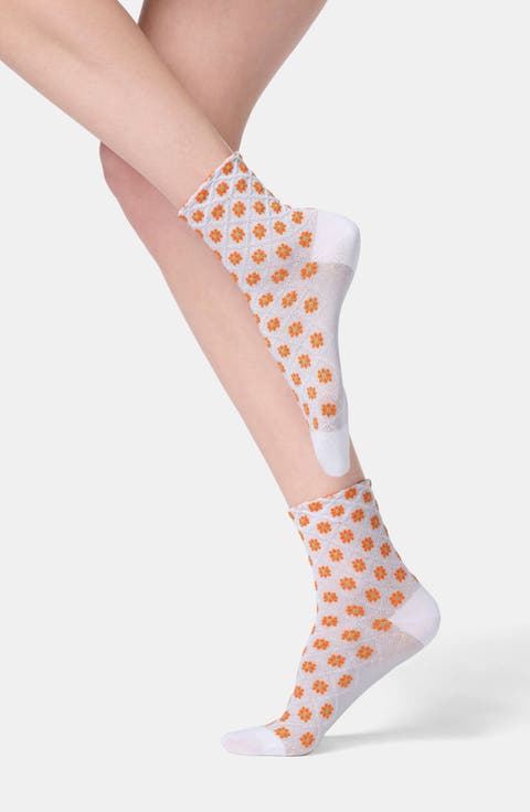 Tiny Bloom Ankle Socks