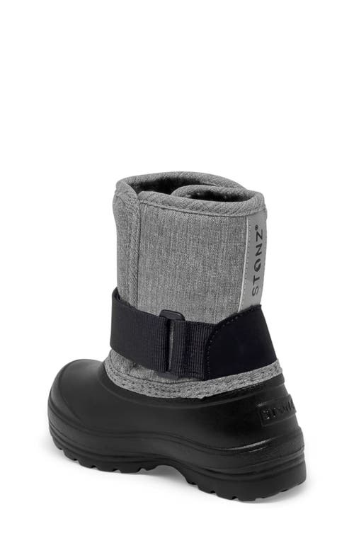 Stonz Kids' Trek Snow Boot In Heather Grey
