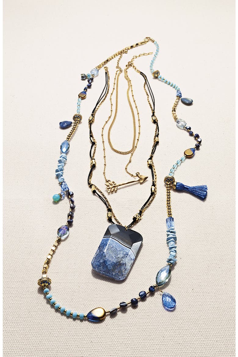 Extra Long Beaded Necklace, Alternate, color, WHITE MULTI/ GOLD