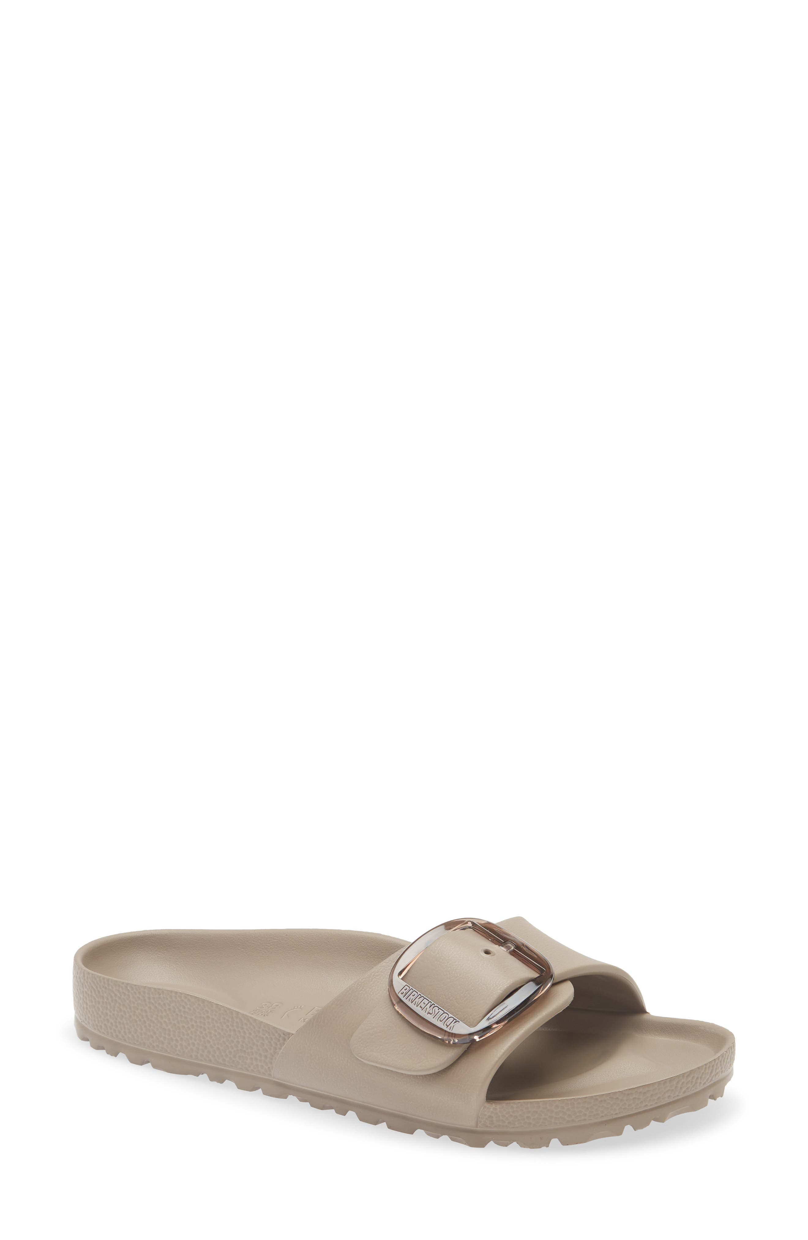 Birkenstock Madrid Big Buckle EVA Waterproof Slide Sandal, Main, color, Gray Taupe