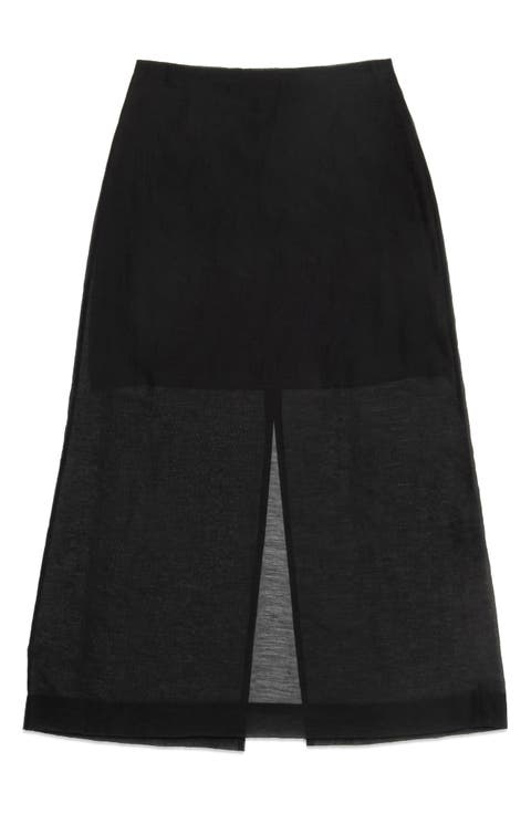 Hugh Sheer Midi Skirt